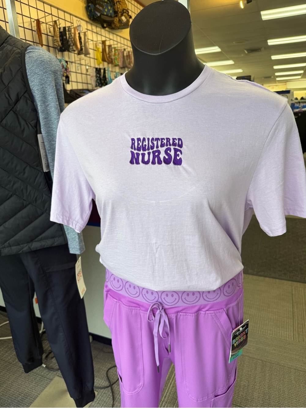 District Lilac "Registered Nurse" Short Sleeve Tee